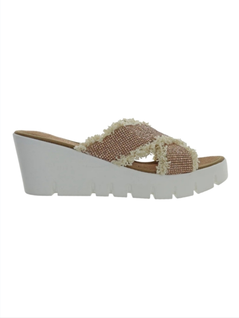 Bernie Mev Women's Venti Vivianne Wedge Heel Sandal US size 8-8.5